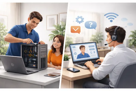 Assistance helpdesk sur site et à distance pour les utilisateurs et les équipements informatiques